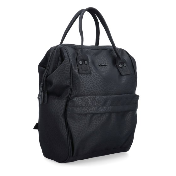 Veľký praktický batoh Carmelo Carmelo materiál nylon zapínanie na zips farba čierna veľkosť veľká 4319 C LE