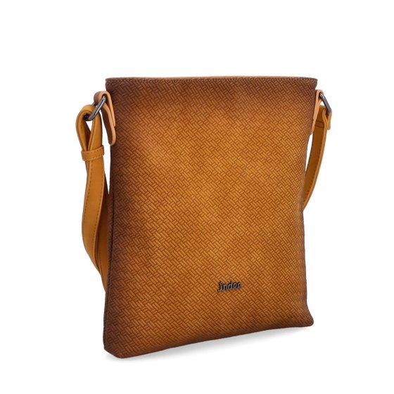 Crossbody s čistým dizajnom Indee materiál syntetická koža zapínanie na zips farba žltá veľkosť malá 6316 ZLU