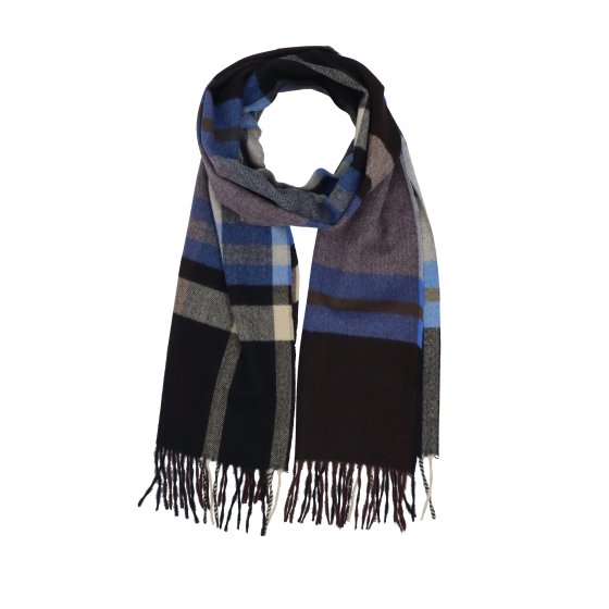 Príjemný šál so strapcami na každý deň Noelia Bolger materiál Polyester s prímesou vlny farba multicolor KZ005 - 02
