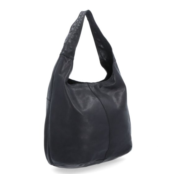 Veľká prešívaná kožená shopper kabelka Noelia Bolger materiál kože zapínanie na zips farba čierna veľkosť veľká NB 2077 C