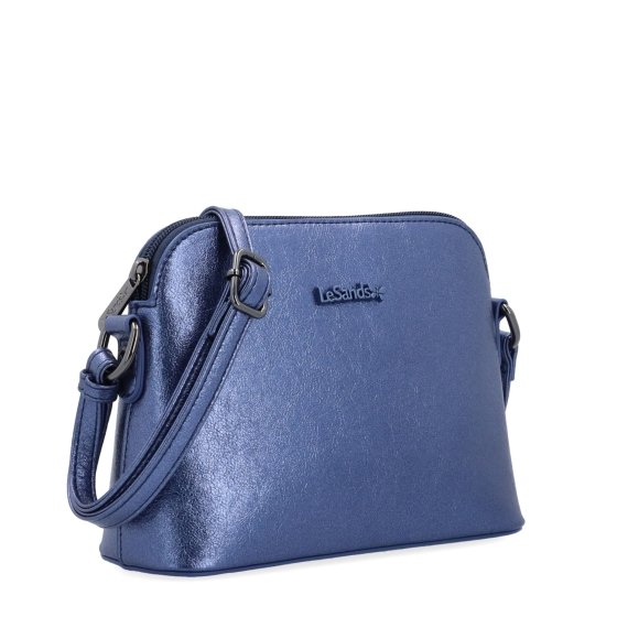Malá crossbody kabelka s minimalistickým dizajnom Le Sands materiál syntetická koža zapínanie na zips farba modrá veľkosť malá 4611 TM