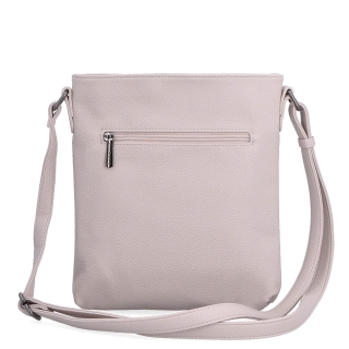 Crossbody kabelka so zipsom Carmelo materiál syntetická koža zapínanie na zips farba ružová veľkosť malá 4324 LI Zozadu