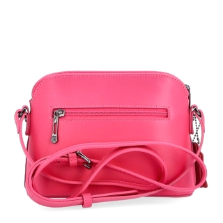 Kožená crossbody kabelka Noelia Bolger Noelia Bolger materiál kože zapínanie na zips farba ružová veľkosť malá NB 0096 F Zozadu