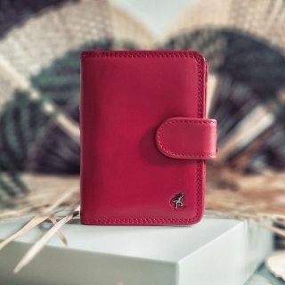 Kožená peňaženka na výšku Cosset materiál kože zapínanie na cvok farba červená veľkosť stredná 4494 Komodo CV Lifestyle