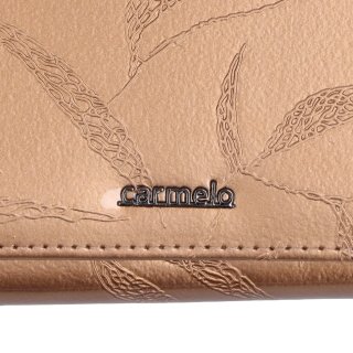 Elegantná lakovaná kožená peňaženka Carmelo materiál kože zapínanie na zips farba metalíza veľkosť malá 2105 L ZL Logo