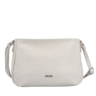 Praktická a elegantná crossbody kabelka Carmelo materiál syntetická koža zapínanie na zips farba béžová veľkosť stredná 4605 K Spredu