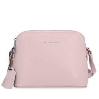 Kožená crossbody kabelka Noelia Bolger Noelia Bolger materiál kože zapínanie na zips farba ružová veľkosť malá NB 0096 R Spredu