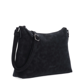 Dámska elegantná crossbody kabelka Tangerin materiál syntetická koža zapínanie na zips farba čierna veľkosť malá 1110 C