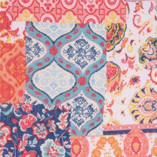Ľahká šatka s originálnym vzorom Noelia Bolger materiál Viskóza a bavlna farba multicolor KL506 - 01