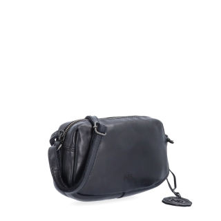 Minimalistická kožená crossbody kabelka Noelia Bolger materiál kože zapínanie na zips farba čierna veľkosť malá NB 2417 C