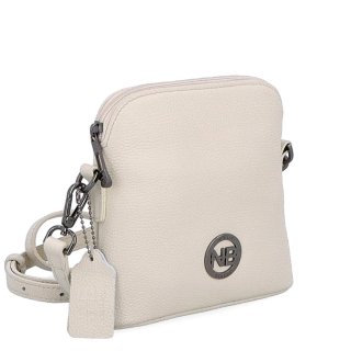 Malá kožená crossbody kabelka Noelia Bolger materiál kože zapínanie na zips farba béžová veľkosť malá NB 3017 K