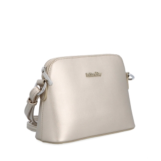 Minimalistická crossbody kabelka Le Sands materiál syntetická koža zapínanie na zips farba metalíza veľkosť malá 7710 ZL