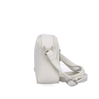 Praktická crossbody kabelka s dvoma vreckami Le Sands materiál syntetická koža zapínanie na zips farba béžová veľkosť malá 7717 BE Z boku
