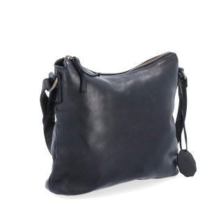 Kožená crossbody kabelka s moderným dizajnom Noelia Bolger materiál kože zapínanie na zips farba čierna veľkosť malá NB 2400 C
