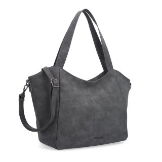 Veľká kabelka na rameno s crossbody popruhom Tangerin materiál syntetická koža zapínanie na zips farba sivá veľkosť veľká 1120 ANT
