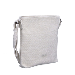 Malá slamená crossbody kabelka Carmelo materiál syntetická koža zapínanie na zips farba béžová veľkosť malá 4308 K