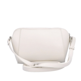 Menšia crossbody kabelka s dvoma vreckami Le Sands materiál syntetická koža zapínanie na zips farba béžová veľkosť malá 7716 BE Zozadu