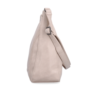 Mestská crossbody kabelka zo syntetickej kože Tangerin materiál syntetická koža zapínanie na zips farba ružová veľkosť stredná 8046 LI Z boku