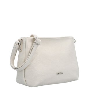 Praktická a elegantná crossbody kabelka Carmelo materiál syntetická koža zapínanie na zips farba béžová veľkosť stredná 4605 K