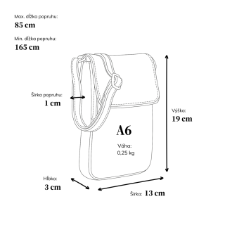 Kožená crossbody taška s chlopňou Noelia Bolger materiál kože zapínanie s chlopňou farba žltá veľkosť malá NB 2418 ZLU Rozmery