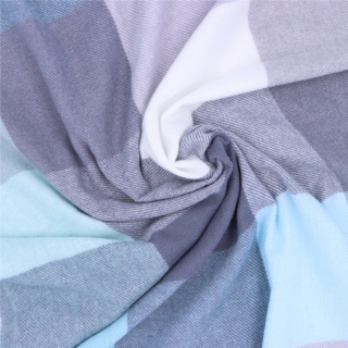 Príjemný šál s károvaným vzorom Noelia Bolger materiál Polyester s prímesou vlny farba modrá KZ001 - 04