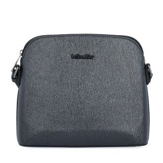 Elegantná crossbody kabelka s čistým dizajnom Le Sands materiál syntetická koža zapínanie na zips farba čierna veľkosť malá 4607 C Spredu