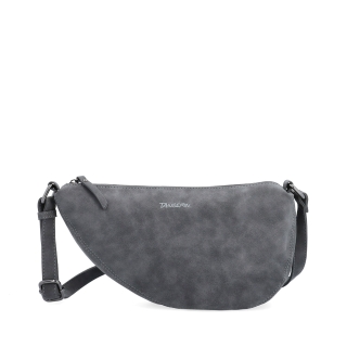 Kabelka typu moonbag zo syntetickej kože Tangerin materiál syntetická koža zapínanie na zips farba sivá veľkosť malá 1111 ANT Spredu