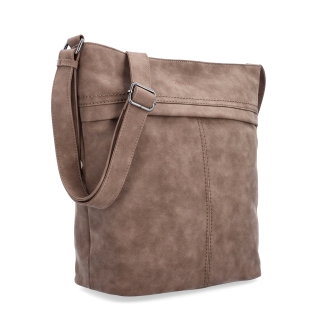 Praktická crossbody taška zo syntetického materiálu Tangerin materiál syntetická koža zapínanie na zips farba hnedá veľkosť veľká 1108 H