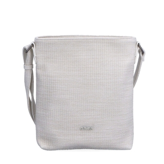 Malá slamená crossbody kabelka Carmelo materiál syntetická koža zapínanie na zips farba béžová veľkosť malá 4308 K Spredu