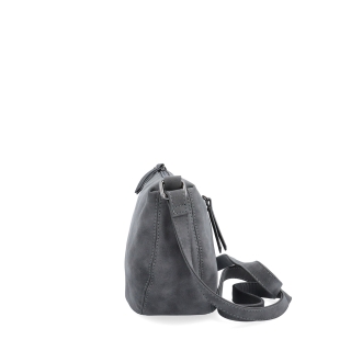 Kabelka typu moonbag zo syntetickej kože Tangerin materiál syntetická koža zapínanie na zips farba sivá veľkosť malá 1111 ANT Z boku