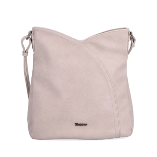Asymetrická crossbody kabelka s prešívaním Tangerin materiál syntetická koža zapínanie na zips farba ružová veľkosť stredná 8023 LI Spredu