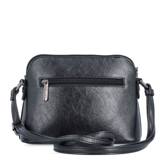Malá crossbody kabelka s minimalistickým dizajnom Le Sands materiál syntetická koža zapínanie na zips farba sivá veľkosť malá 4611 ANT Zozadu