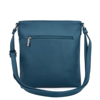 Crossbody kabelka so zipsom Carmelo materiál syntetická koža zapínanie na zips farba zelená veľkosť malá 4324 PE Zozadu