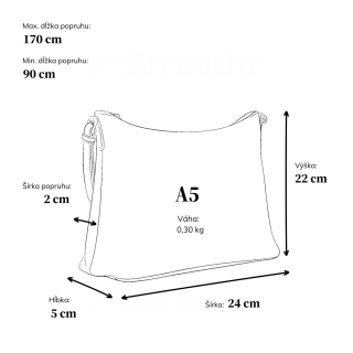 Kožená crossbody kabelka s moderným dizajnom Noelia Bolger materiál kože zapínanie na zips farba béžová veľkosť malá NB 2400 BE Rozmery