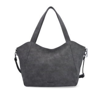 Veľká kabelka na rameno s crossbody popruhom Tangerin materiál syntetická koža zapínanie na zips farba sivá veľkosť veľká 1120 ANT Spredu
