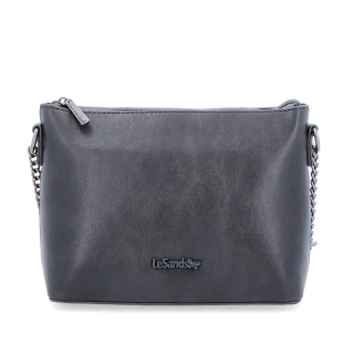 Spoločenská crossbody kabelka s retiazkou Le Sands materiál syntetická koža zapínanie na zips farba sivá veľkosť malá 7708 TS Spredu