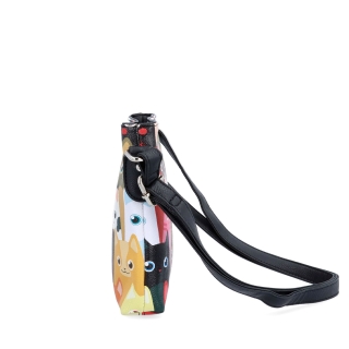 Crossbody kabelka s veselým potiskom Indee materiál syntetická koža zapínanie na zips farba multicolor veľkosť malá 9306 02 C