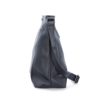Veľká crossbody kabelka na formát A4 Tangerin materiál syntetická koža zapínanie na zips farba čierna veľkosť veľká 8037 C Z boku