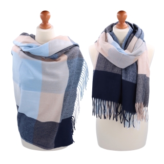 Príjemný šál s károvaným vzorom Noelia Bolger materiál Polyester s prímesou vlny farba multicolor KZ002 - 03