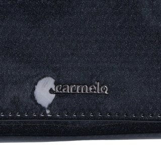 Lakovaná kožená peňaženka s moderným vzorom Carmelo materiál kože zapínanie na zips farba sivá veľkosť malá 2105 K ANT Logo