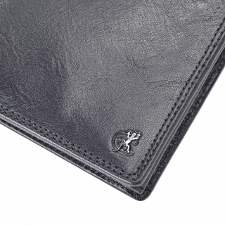 Kožená peňaženka na šírku Cosset materiál kože zapínanie Bez zapínania farba čierna veľkosť malá 4488 Komodo C Logo