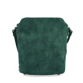Malá elegantná kabelka s minimalistickým dizajnom Tangerin materiál syntetická koža zapínanie na zips farba zelená veľkosť malá 1107 TZE Spredu