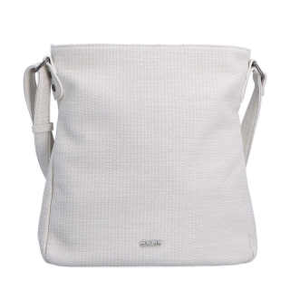 Crossbody kabelka strednej veľkosti Carmelo materiál syntetická koža zapínanie na zips farba béžová veľkosť stredná 4305 K Spredu
