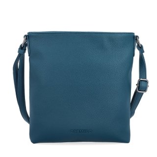 Crossbody kabelka so zipsom Carmelo materiál syntetická koža zapínanie na zips farba zelená veľkosť malá 4324 PE Spredu
