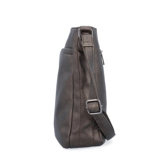 Crossbody kabelka s nastaviteľným popruhom Tangerin materiál syntetická koža zapínanie na zips farba sivá veľkosť stredná 8049 ANT Z boku