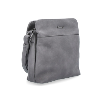 Crossbody kabelka Tangerin materiál syntetická koža zapínanie na zips farba sivá veľkosť malá 8021 TS