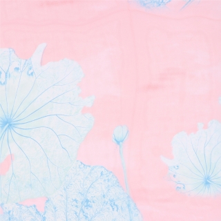 Ľahká šatka s kvetinovým motívom Noelia Bolger materiál polyester farba ružová KL502 - 01