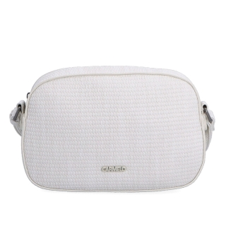 Malá crossbody kabelka s decentným vzorom Carmelo materiál syntetická koža farba béžová veľkosť malá 4334 K Spredu