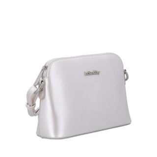 Minimalistická crossbody kabelka Le Sands materiál syntetická koža zapínanie na zips farba béžová veľkosť malá 7710 PRL