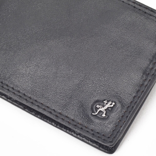 Kožená peňaženka na šírku Cosset materiál kože zapínanie Bez zapínania farba čierna veľkosť malá 4503 Komodo C Logo